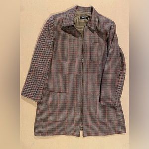 Michael Kors plaid wool jacket